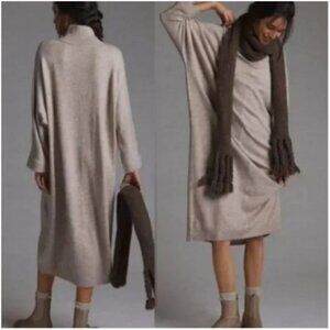 Saturday Sunday Anthropologie Oversized Midi Sweater Dress S Cozy Knit Lounge